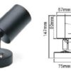 Outdoor: Black Wall Light Adjustable in 5W or 7W LED - Image 2