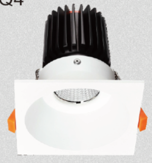 15W LED COB Square Fixed Dimmable Downlight with 55° Beam