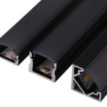 Surface Black Aluminum Profile with Black Diffuser