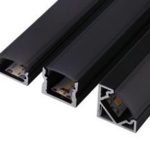Surface Tall Black Profile with Frosted Diffuser