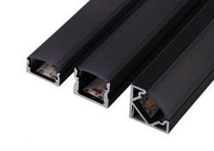 Surface Tall Black Profile with Frosted Diffuser