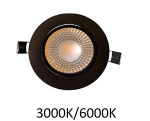 25W Gimbal Downlight (Non Dim) with Flex & Plug