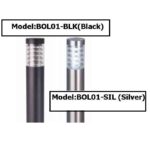 LED Bollard: Model BOL01-BLK / BOL03-BLK in Matt Black & Silver