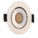 3W White+Black/Black+White Recessed mounted Mini Adjustable Downlight 3000K with 45° Beam
