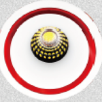 LED Downlight Fixed Blue/Red Ring