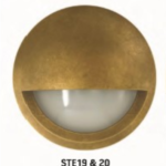 LED Wall Eyelid Step Lights 12V DC/240V AC 6W 3000K Solid Brass Model No.: STE19&20