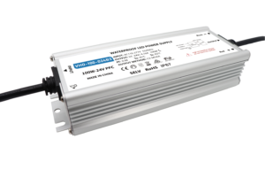 100W 12V or 24V DC IP67 Triac & 1-10V Dimmable Power Supply with Power Plug