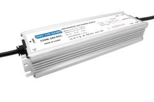 150W 12V or 24V DC IP67 Triac & 1-10V Dimmable Waterproof Power Supply with Power Plug
