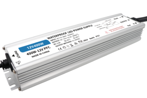 400W 24V DC IP67 Triac & 1-10V Dimmable Power Supply with Power Plug