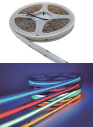 COB LED Strip - RGB + CW - 840led/mtr - 24V                                         SKU: S452RGB+5K